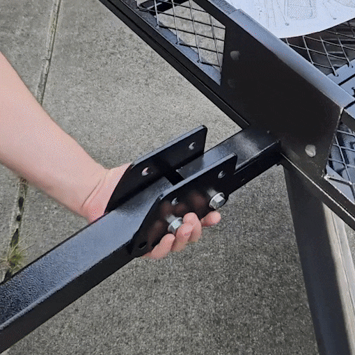 Folding 2" Trailer Hitch Extension