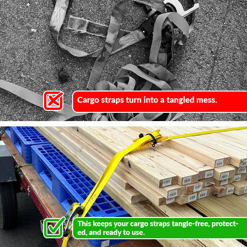 Anti-Fray Cargo Strap Organizer