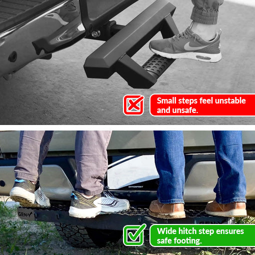 Extra Wide Heavy-Duty Hitch Step