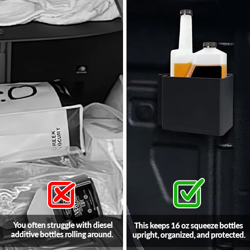 Magnetic Truck Bed Diesel Additive Holder