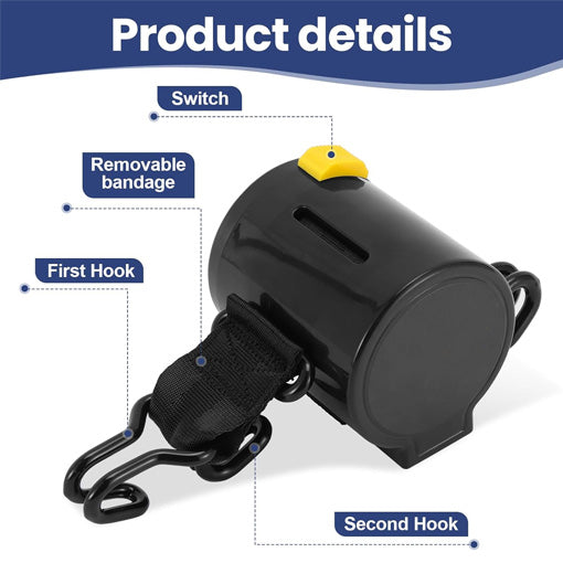 Car Trunk Self-Retracting Tie-Down Straps