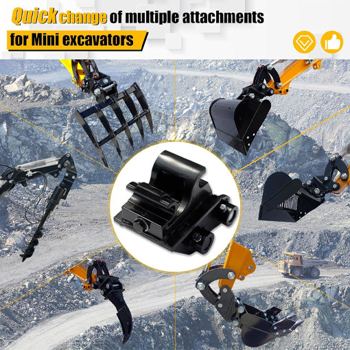 Mini Excavator Quick Change Hitch Attachment