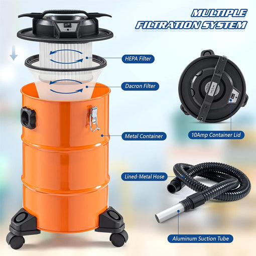 Heavy Duty Ash Vacuum Kit