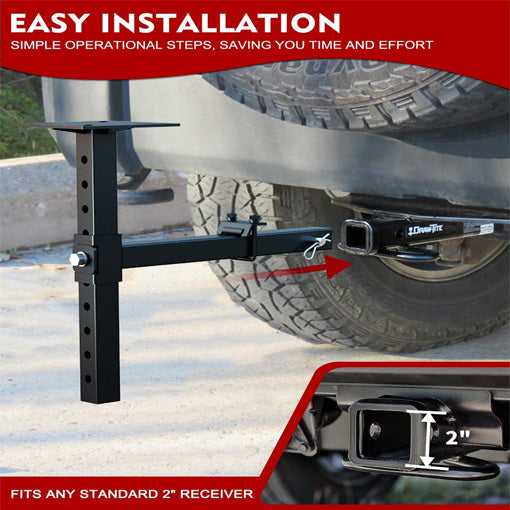Heavy-Duty Adjustable Hitch Mount Vise Plate Set