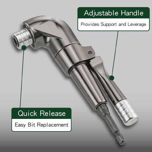 Quick Release Right Angle Drill Attachment