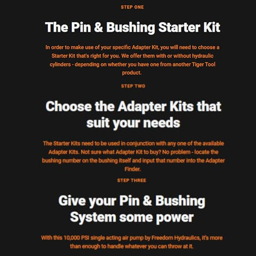 Truck Pin and Bushing Service System