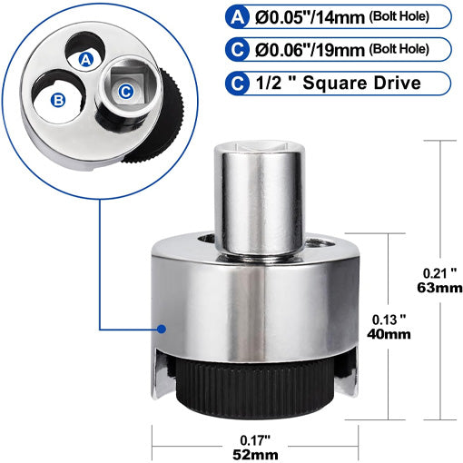 1/4" to 3/4" Stud Remover