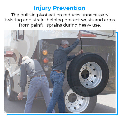 RV Pivot Down Spare Tire Carrier