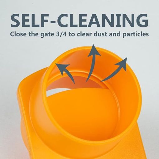 Integrated Blast Gate for Dust Collection