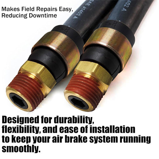 1/2" NPT Fittings Truck Air Line Quick Repair Swivel Kit