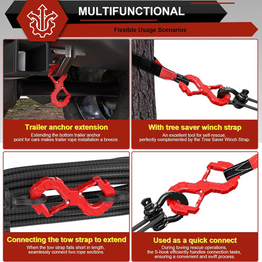 Quick Release S-Shape Tow Hook