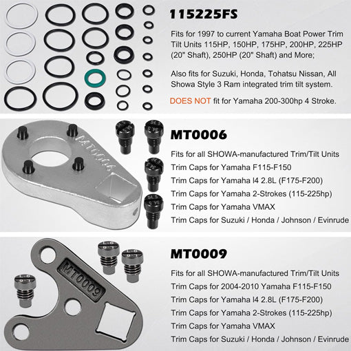 Outboard Trim Tilt Pin Wrench Set