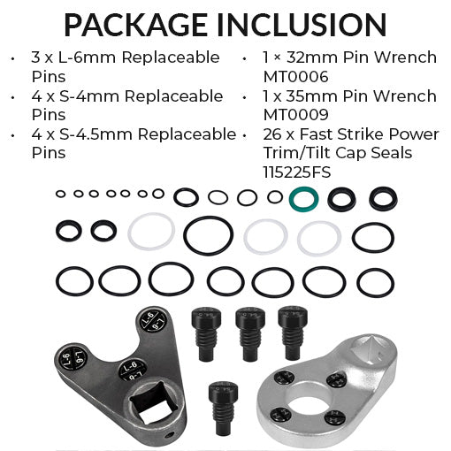 Outboard Trim Tilt Pin Wrench Set