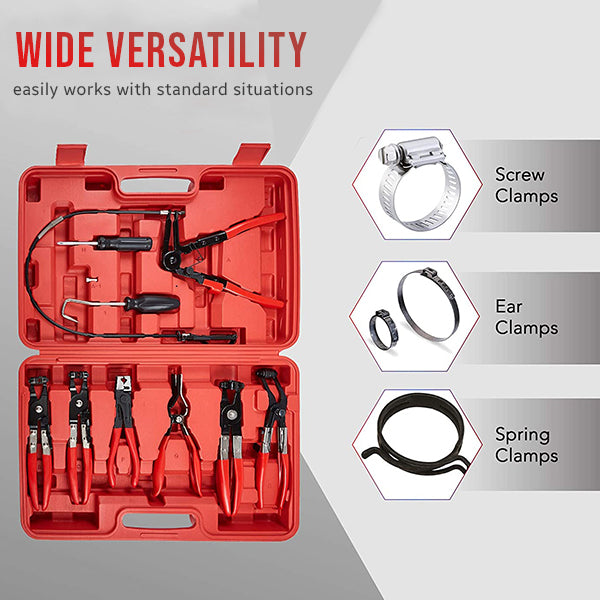 Hose Clamp Plier Set wide versatility