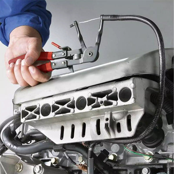 Hose Clamp Plier Set being used